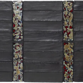 carrelage décoratif Metallica Black 5x20 Cm 2