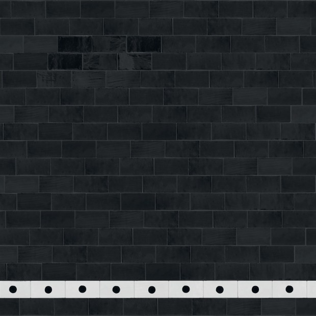 carrelage décoratif Metallica Black 5x20 Cm