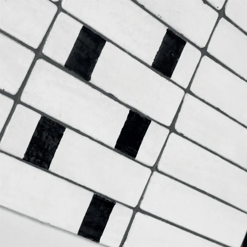 Artistic tiles Metallica White 5x20 cm