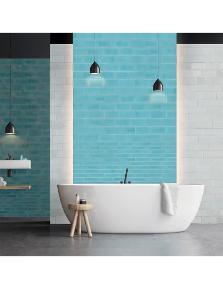 Artistic tiles Metallica Blue 10x20 cm Artistic tiles Metallica Blue 10x20 cm