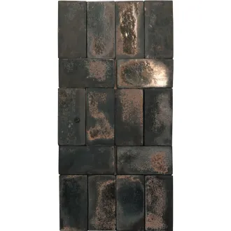 Handgemachte Dekorfliesen Metallica Brown 10x20 Cm 2
