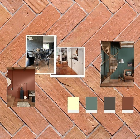 What colours should you match with terracotta tiles?